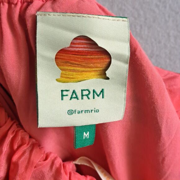 Farm Rio Mixed Stripes Strapless Maxi Dress Women’s Size Medium Multi-Color - Picture 8 of 12